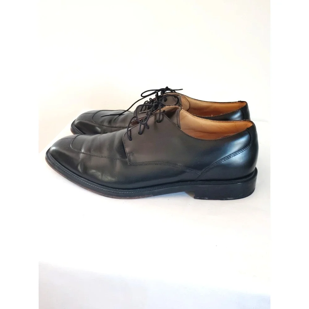 Rockport Men Style Leader 2 Bike Toe Oxford Black Leather Comfy Dress Shoes 10.5